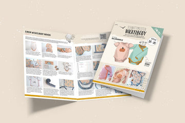 Papierschnittmuster "Wickelbody" von Lybstes (Gr. 50-98)